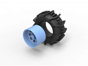 Offroad wheel 35 3D Print Model