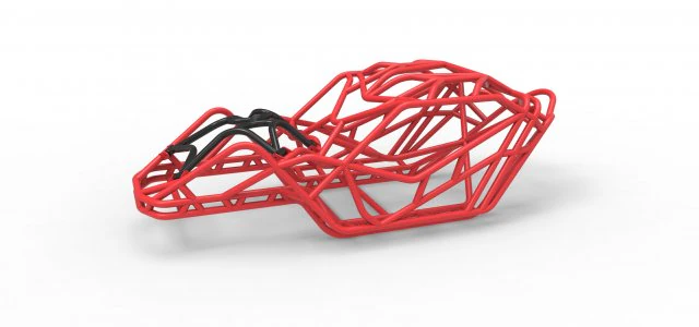 Full-size frame model of bouncer buggy 3D Model .c4d .max .obj .3ds .fbx .stl .blend 