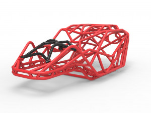 Full-size frame model of bouncer buggy Modelo 3D