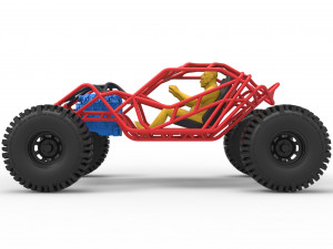 Full-size frame model of bouncer buggy Modelo 3D