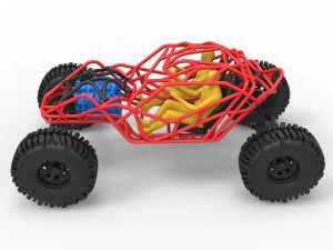 Full-size frame model of bouncer buggy 3D Model