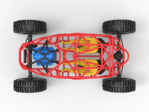 Full-size frame model of bouncer buggy 3D Model