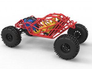 Full-size frame model of bouncer buggy Modelo 3D