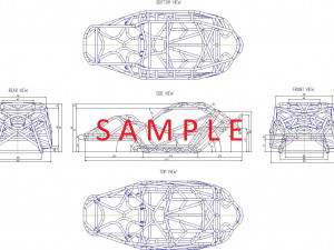 Full-size frame model of bouncer buggy Modelo 3D