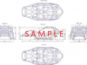 Full-size frame model of bouncer buggy 3D Model