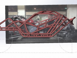 Full-size frame model of bouncer buggy Modelo 3D