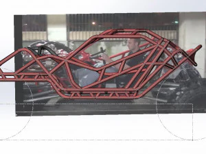 Full-size frame model of bouncer buggy 3D Model