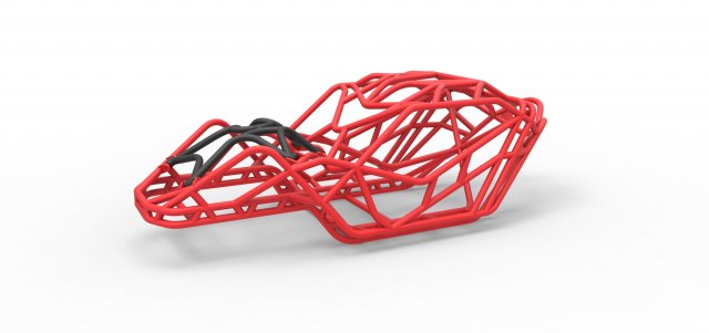 Frame of bouncer buggy of Scale 1 to 10 3D Принт Модель .c4d .max .obj .3ds .fbx .stl .blend