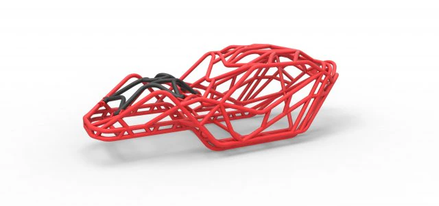 Frame of bouncer buggy of Scale 1 to 10 3D Print Model .c4d .max .obj .3ds .fbx .stl .blend 