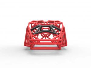 Frame of bouncer buggy of Scale 1 to 10 3D Print Model