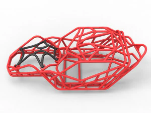 Frame of bouncer buggy of Scale 1 to 10 3D Print Model