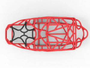 Frame of bouncer buggy of Scale 1 to 10 3D Print Model