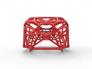 Frame of bouncer buggy of Scale 1 to 10 3D Print Model