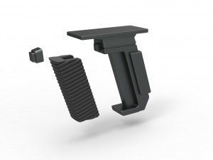 Handle for cosplay blaster pistol 8 Modello di stampa 3D