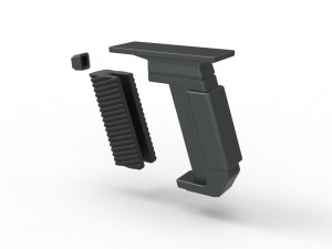 Handle for cosplay blaster pistol 8 Modello di stampa 3D