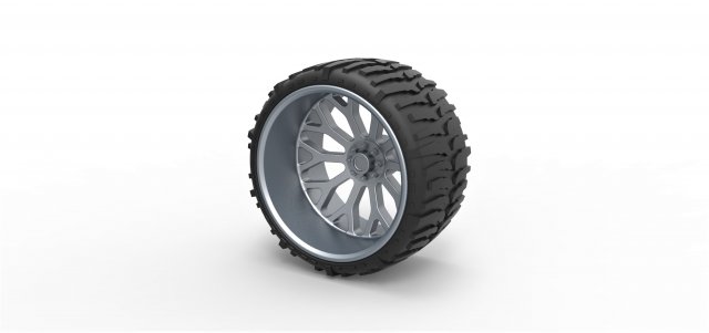 Wheel for lifted trucks 2 3D प्रिंट मॉडल .c4d .max .obj .3ds .fbx .stl .blend 