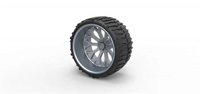 Wheel for lifted trucks 2 3D Print Model .c4d .max .obj .3ds .fbx .stl .blend