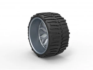 Wheel for lifted trucks 2 3D Print Model