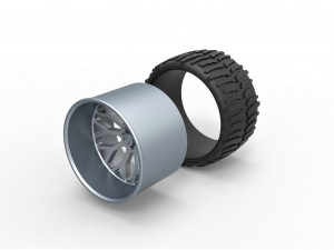 Wheel for lifted trucks 2 3D प्रिंट मॉडल