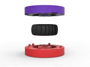 Mold for diecast rear tire for dune buggy scale 110 Modèles 3D en vedette