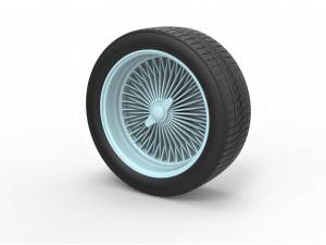 Wire wheel scale 1 to 10 3D Print Model