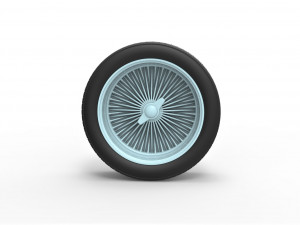 Wire wheel scale 1 to 10 3D Print Model