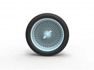Wire wheel scale 1 to 10 3D Print Model