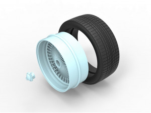Wire wheel scale 1 to 10 3D Print Model