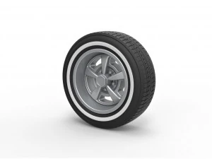 स्पोर्ट व्हील 9 3D प्रिंट मॉडल