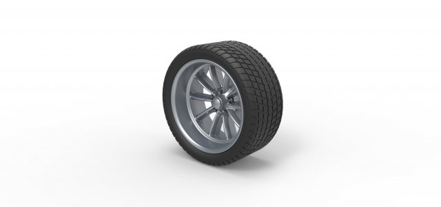 Sport wheel 10 3D Baskı Modeli .c4d .max .obj .3ds .fbx .stl .blend 