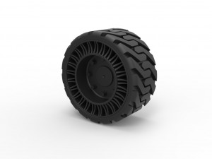 Twheel version 2 from front loader Model Cetak 3D