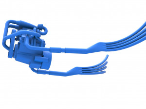 Turbo engine v8 from nux car scale 1 to 25 3D Print Model