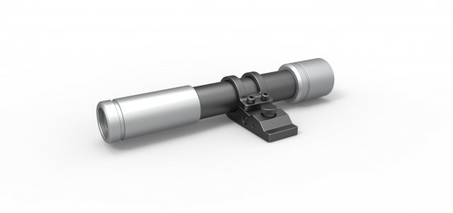 Scope for cosplay blaster 11 3D प्रिंट मॉडल .c4d .max .obj .3ds .fbx .stl .blend 