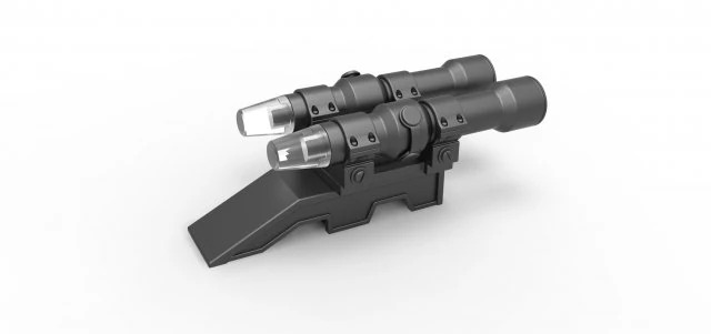 Scope for cosplay blaster 13 3D Print Model .c4d .max .obj .3ds .fbx .stl .blend