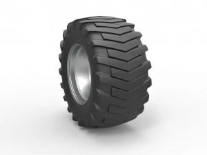 Rear wheel from pulling tractor 3 3D Model