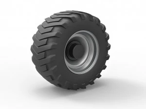 Rear wheel from pulling tractor 3 3D Model