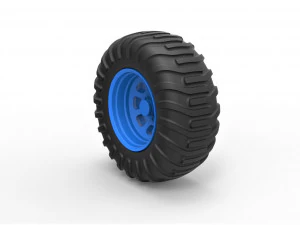 Offroad wheel 36 3D Print Model