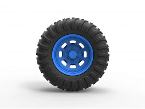 Offroad wheel 36 3D Print Model