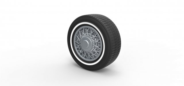 Wire wheel 2 scale 1 to 10 3D-Druckmodell .c4d .max .obj .3ds .fbx .stl .blend 