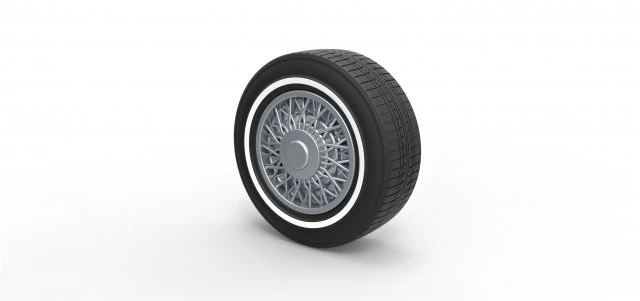 Wire wheel 2 scale 1 to 10 3D Print Model .c4d .max .obj .3ds .fbx .stl .blend
