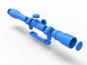 Scope for cosplay blaster 14 Modello di stampa 3D