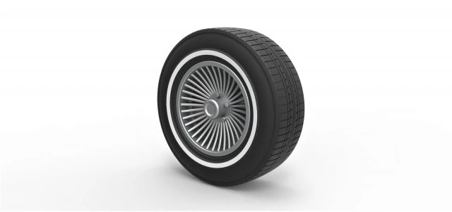 Car wheel 4 3D Print Model .c4d .max .obj .3ds .fbx .stl .blend 