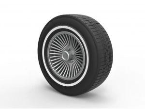 Колесо автомобіля 4 3D Принт Модель