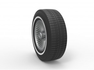 Car wheel 4 3Dプリントモデル