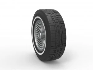 Car wheel 4 3D Print Model