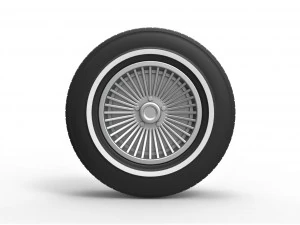 Car wheel 4 3D Print Model