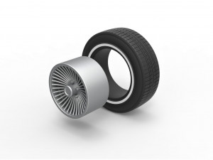 Car wheel 4 3Dプリントモデル