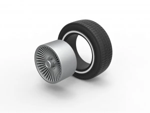 Car wheel 4 3D Print Model