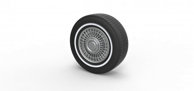 Wire wheel 3 scale 1 to 10 Model Cetak 3D .c4d .max .obj .3ds .fbx .stl .blend 