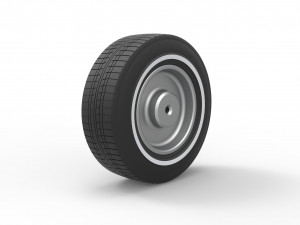 Wire wheel 3 scale 1 to 10 Model Cetak 3D